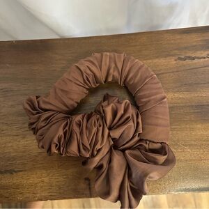 Luxurious Brown Hair Scrunchie
